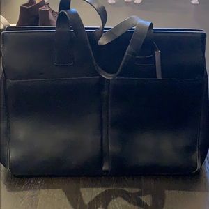 Black Leather Bally Bag
